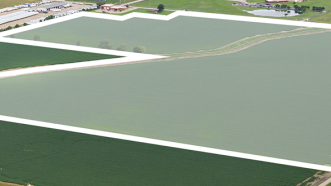 Site G with boundaries at Craighead Technology Park in Jonesboro, Arkansas