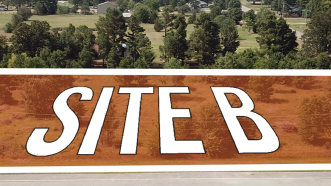 Shaded graphic area for Site B location on a photo at Henry P. Jones III Business Park in Jonesboro, Arkansas