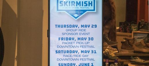 4-day schedule of The Skirmish