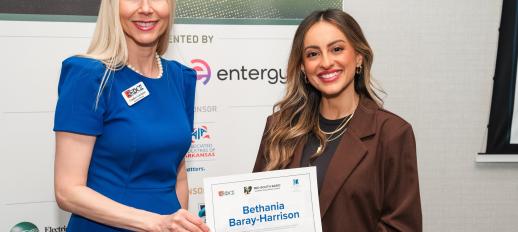 JU Director of Talent Attraction Bethania Baray-Harrison and Candice Lawrence of AEDCE holding completion certificate together